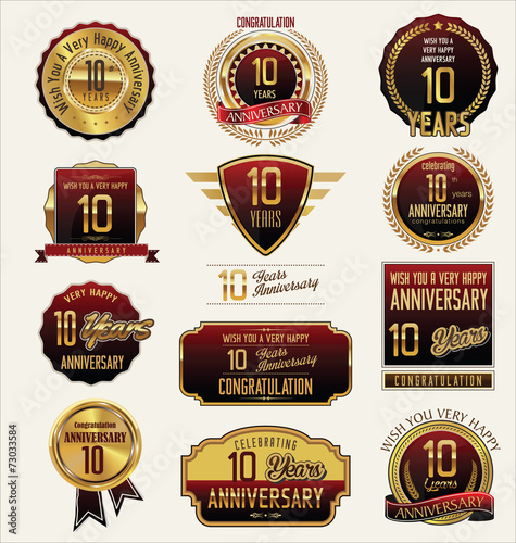 Anniversary golden label collection