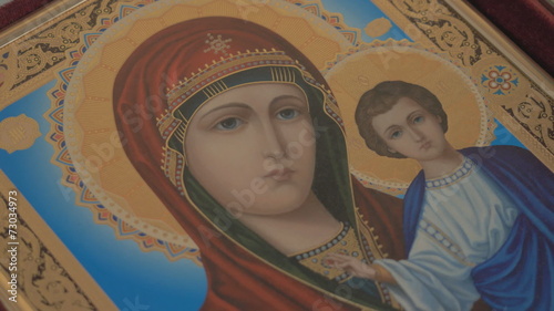 Madonna (Mary) of Jerusalem and a child (Jesus Christ) HD
