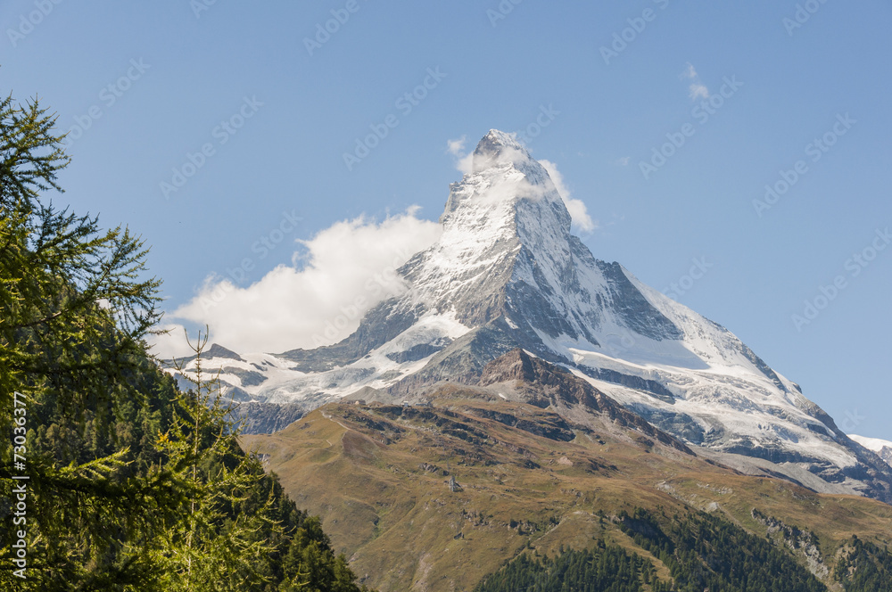 Zermatt, Bergdorf, Walliser Berge, Alpen, Hörnlihütte, Schweiz