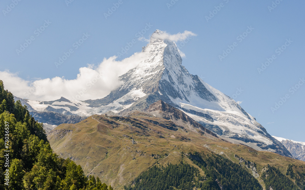 Zermatt, Dorf, Schweizer Alpen, Walliser Berge, Sommer, Schweiz