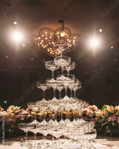 Champagne tower