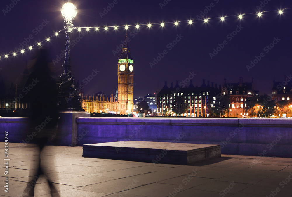 Big Ben i gmach parlamentu,  London, UK - obrazy, fototapety, plakaty 