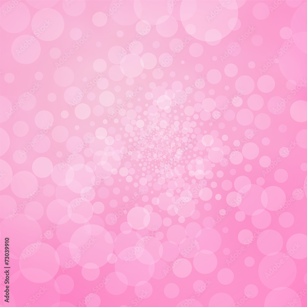 Abstract pink background with bubbles