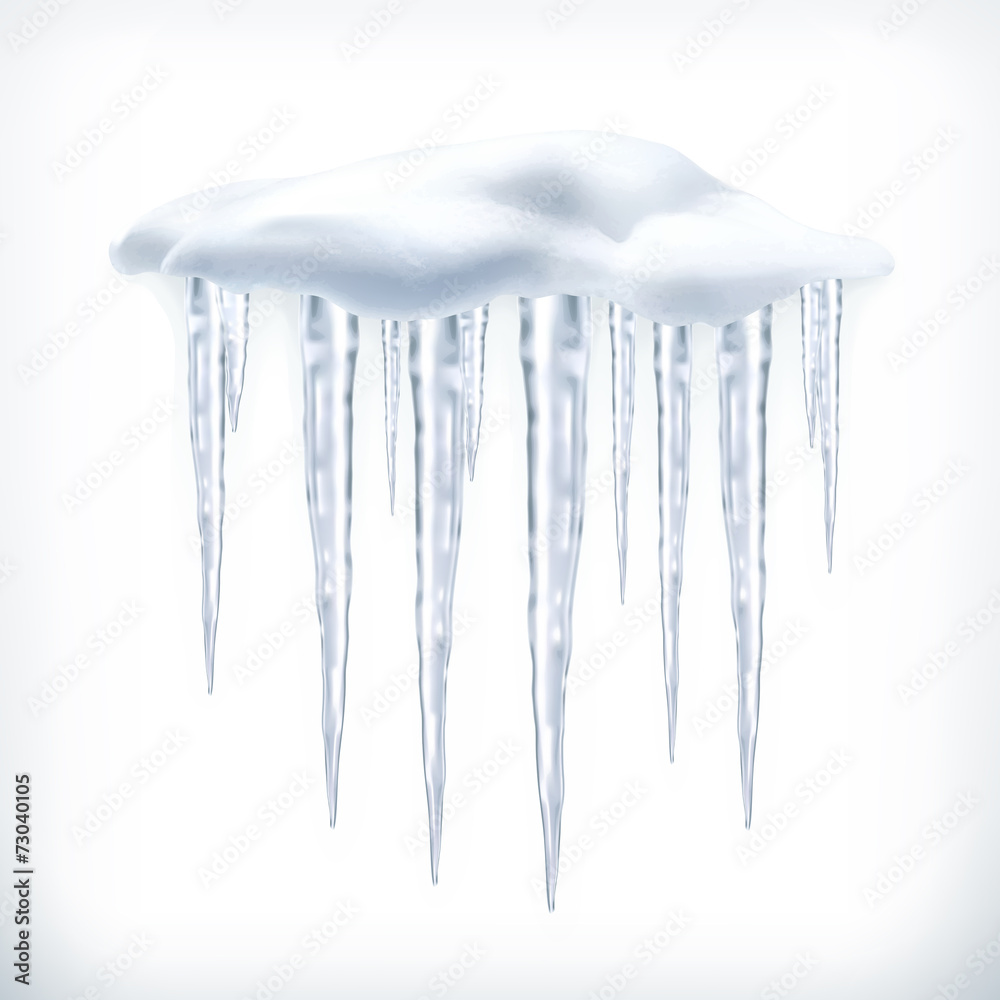 Icicles, vector object