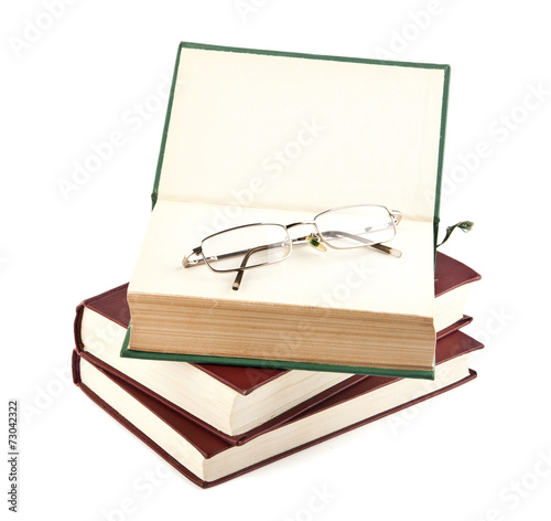 books and glasses