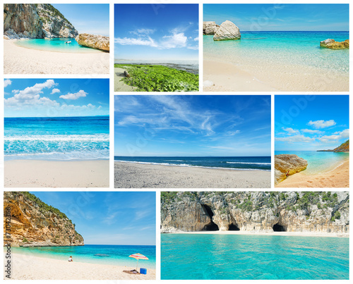 collage of summer Sardinia images