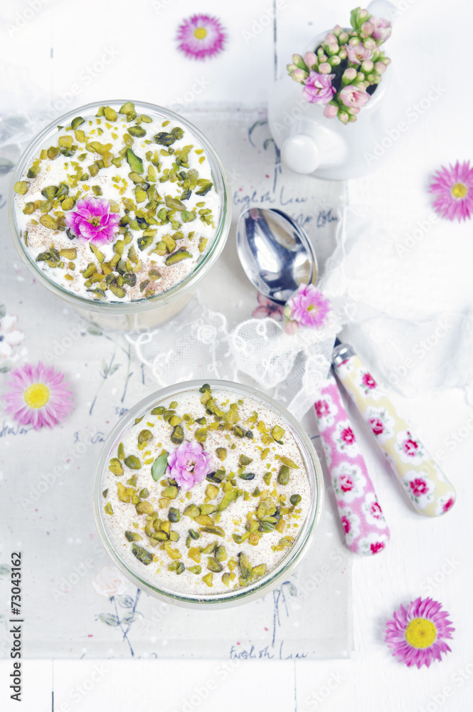 Autumn tiramisu with pumpkin