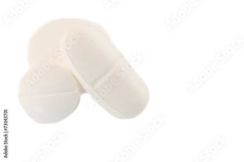 isolated medicine pills