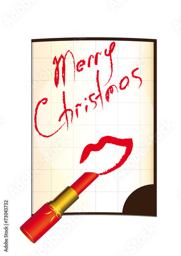 red lipstick