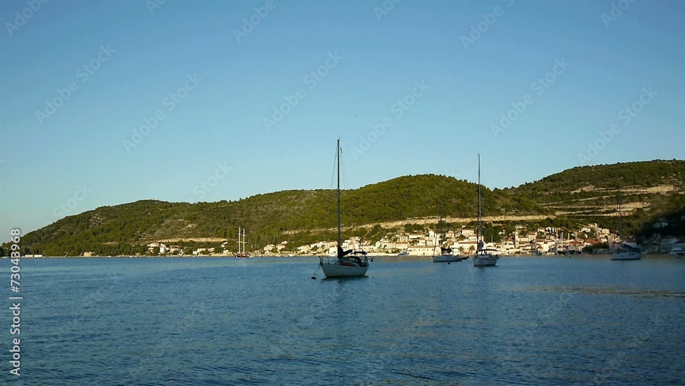 Beautiful bay of island Vis in Croatia Beautiful bay of island Vis in Croatia