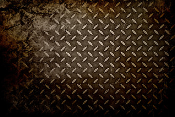 Fototapete Metall Diamantplatte aus Metall  © Nattapol_Sritongcom