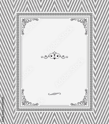 vintage frame on seamless t...