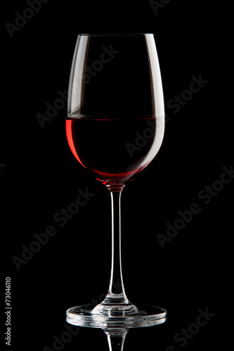 red wine in a glass