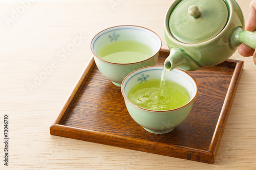 日本茶　Japanese green tea photo