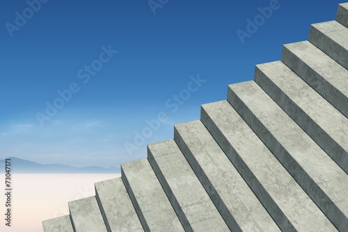 Composite image of grey steps © WavebreakmediaMicro