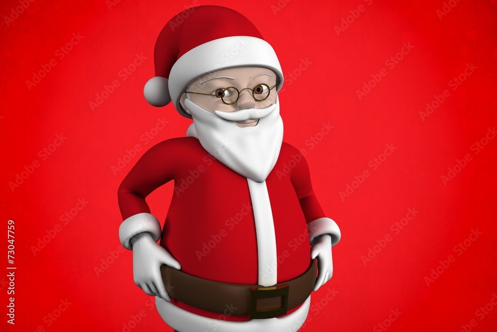 Composite image of cute cartoon santa claus Composite image of cute cartoon santa claus