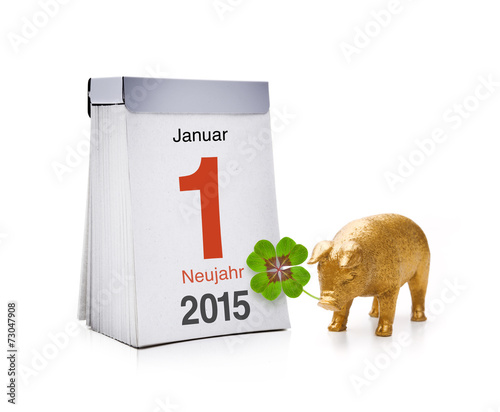 Kalender mit Neujahr
