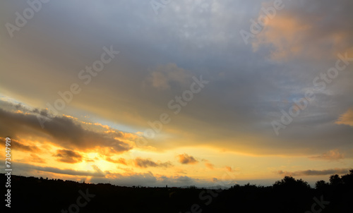 clouds at dusk