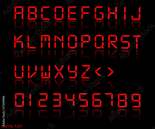 Digital Font Illustration