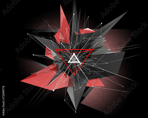 abstract black red grey background