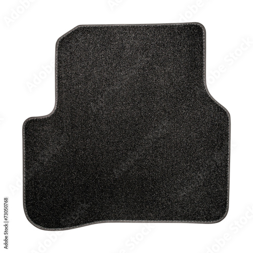 Car mat  isolated on white. Interior detail.