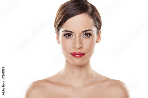 portrait of healty young beautiful woman