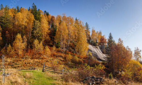 rock massif in the Carpathians