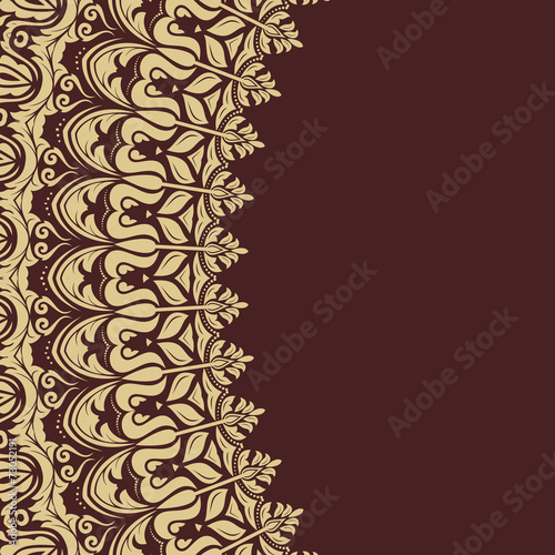Damask Vector Pattern. Orient Background
