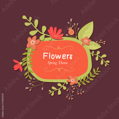 Spring theme card