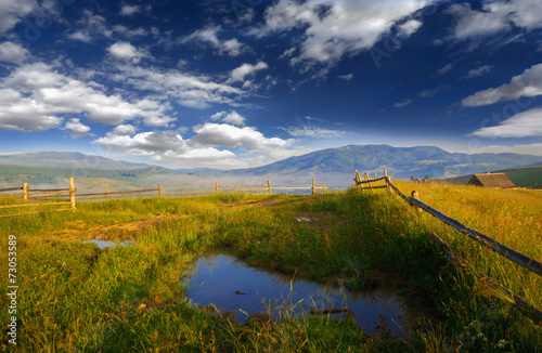 Puddle in the mountains