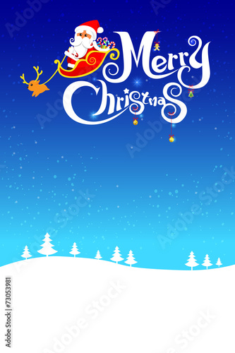 023-Merry Christmas santa and night background 003