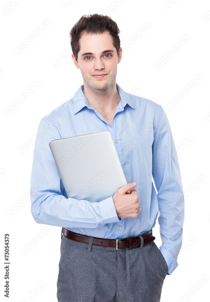 Businessman with laptop Businessman with laptop