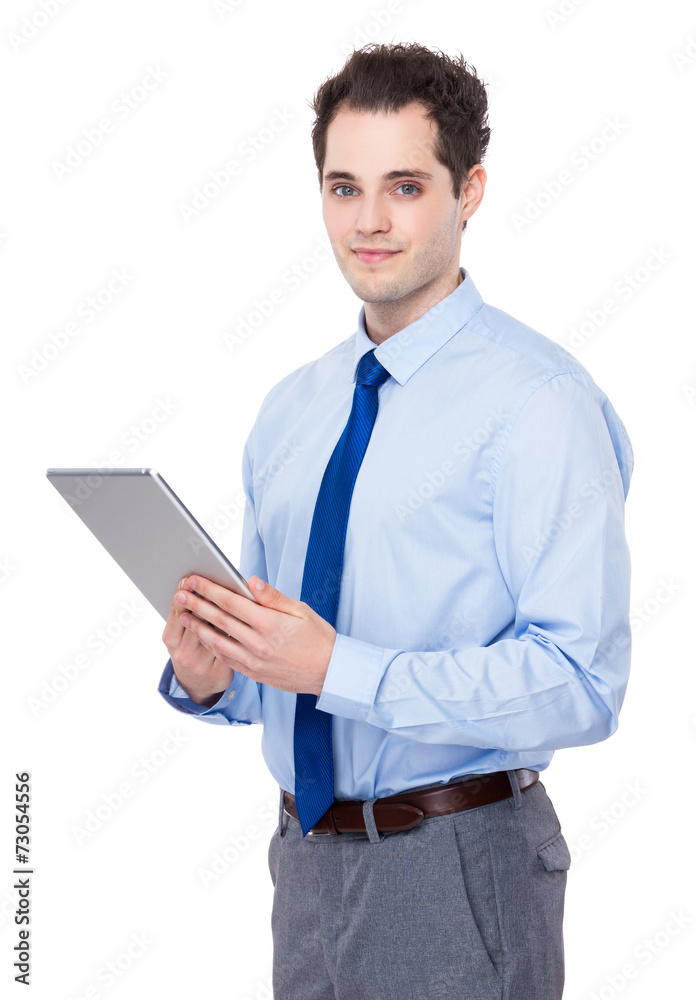 Businessman use of digital tablet Businessman use of digital tablet