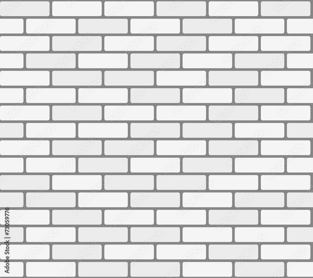 White brick wall vector seamless texture Stock Vector | Adobe Stock
