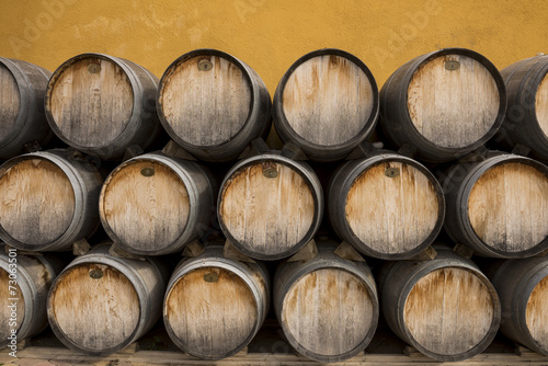 Fotografie, Tablou Oak wine barrels