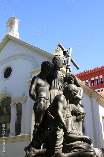 Statue at the Basilica of St. Augustine photo