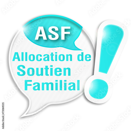 bulle rayée acronyme : ASF