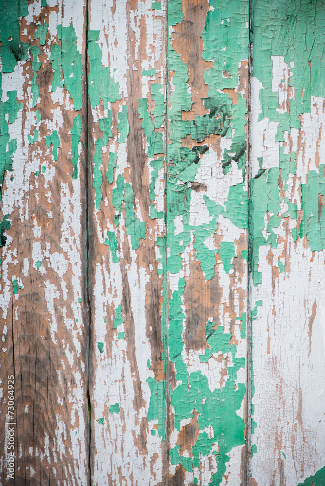Grungy rustic green wooden background