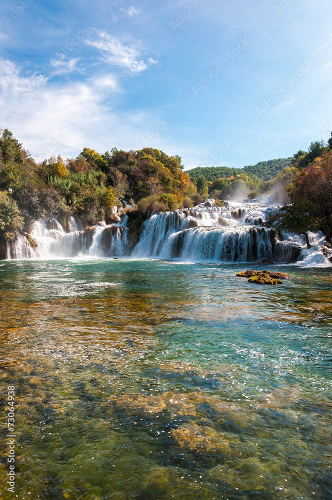 Plakat Park Narodowy Krka, wodospady, Chorwacja