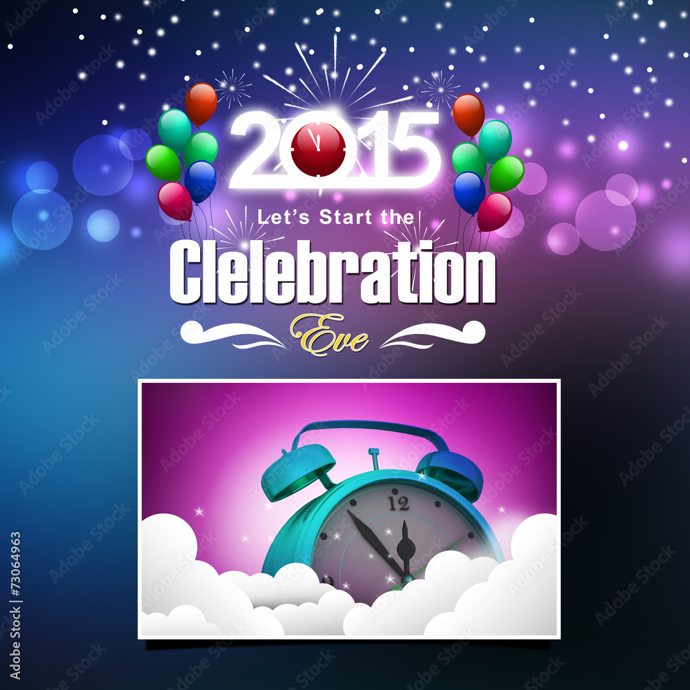 Happy New Year 2015 celebration concept Happy New Year 2015 celebration concept