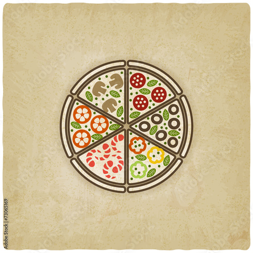 pizza old background