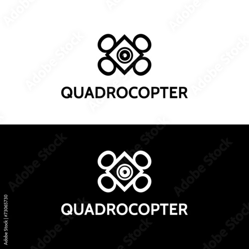 Emblem vector sign for quadrocopter