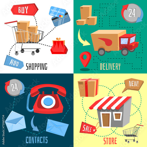 Design concept of e-commerce