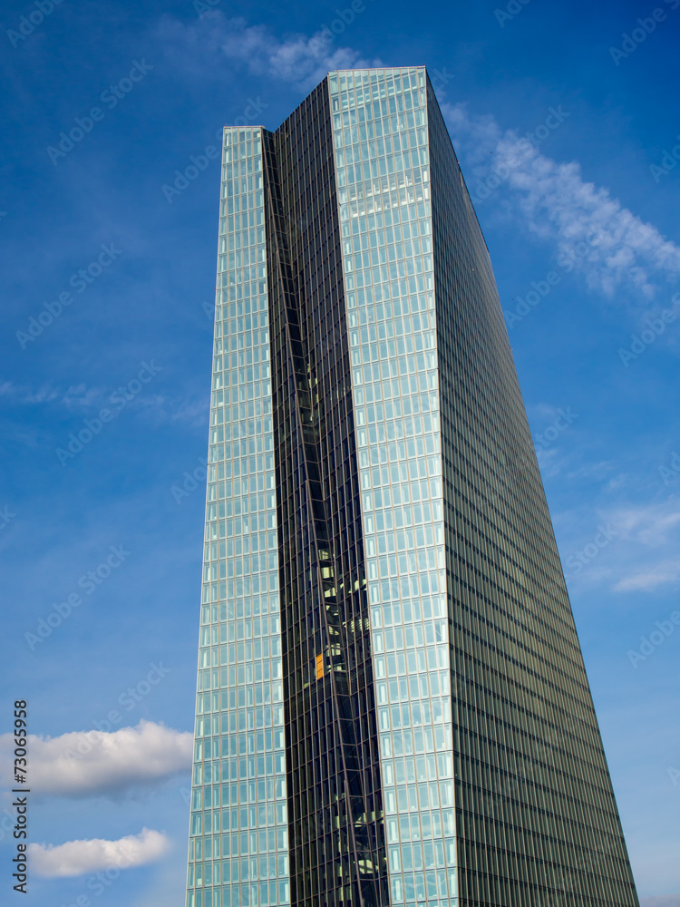 The new  European Central Bank Headquarters, ECB,Frankfurt