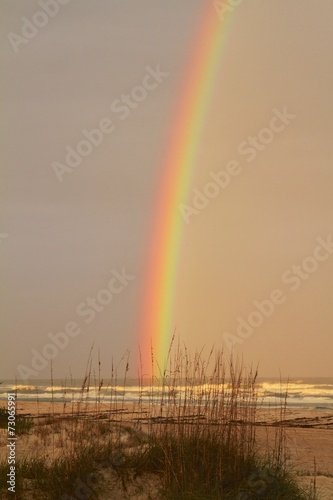 Beautiful rainbow at st. augustine beach
