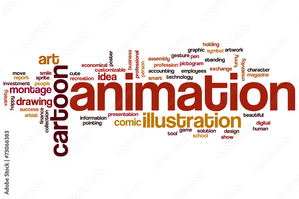 Animation word cloud