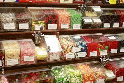 Tableau sur toile Old fashion Candy store - St. Augustine