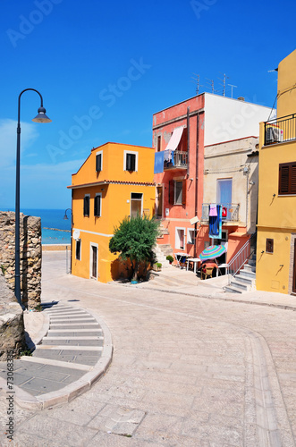 	the old town of termoli, molise, italy