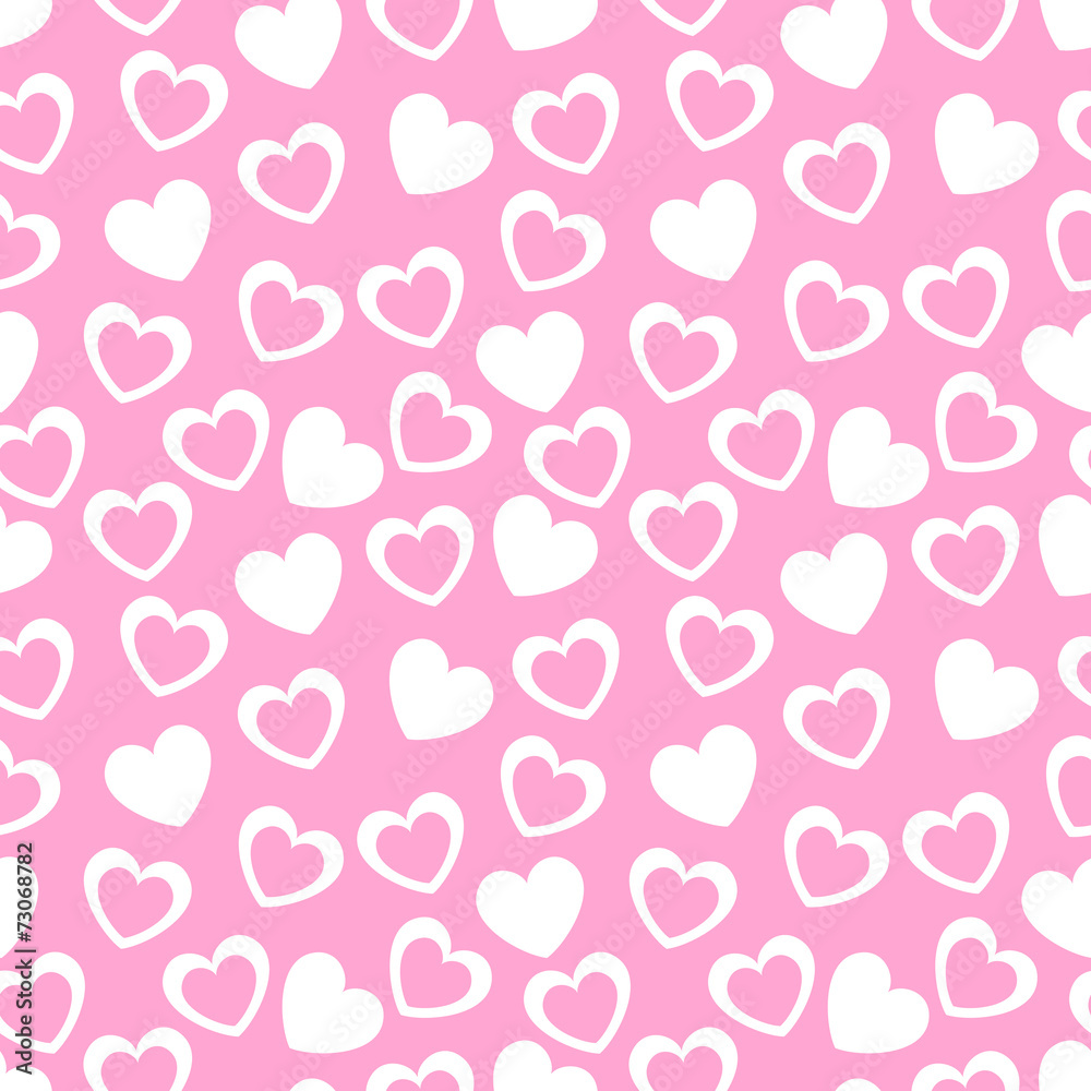 Seamless geometric pattern with hearts. Vector illustration Seamless geometric pattern with hearts. Vector illustration