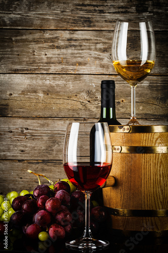 two glasses of wine
